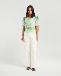Paige Top / Botanical Patch