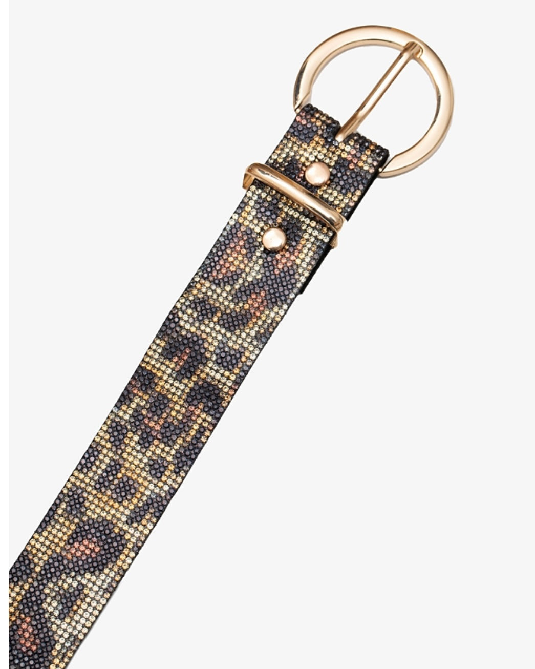 Leopard Rhinestone Belt