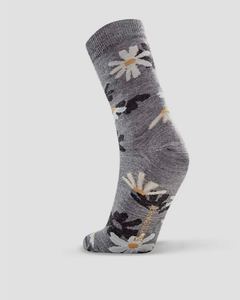 Daisy Bloom Socks / Grey Mix