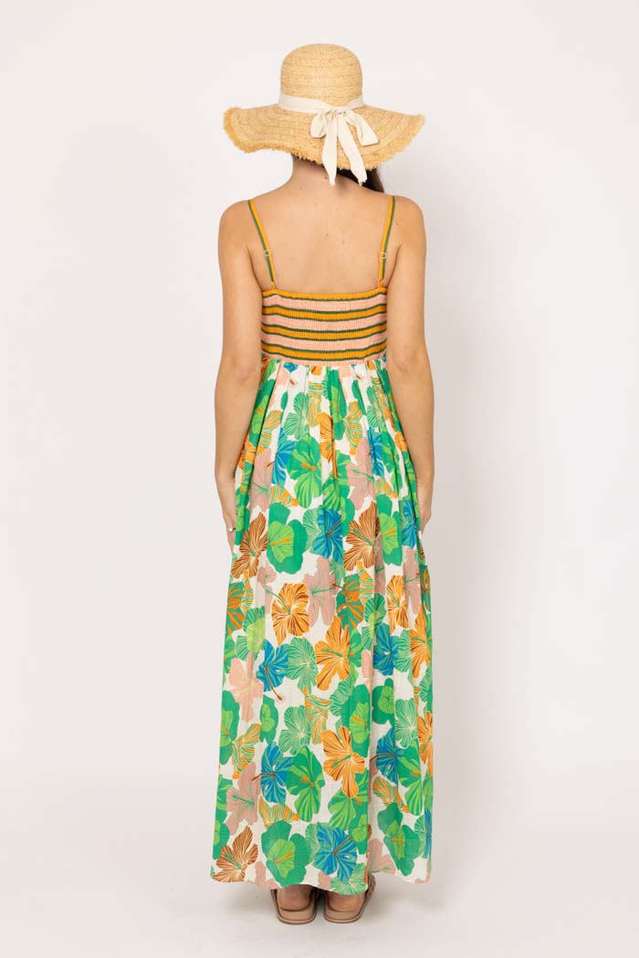 Darcia Maxi Dress - Green Floral