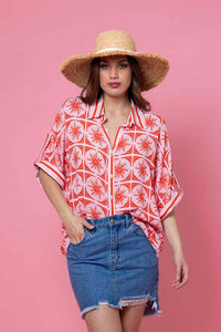 Tara Shirt - Red Print