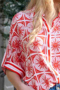 Tara Shirt - Red Print