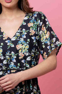 Nala Dress - Black Floral
