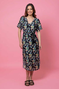 Nala Dress - Black Floral