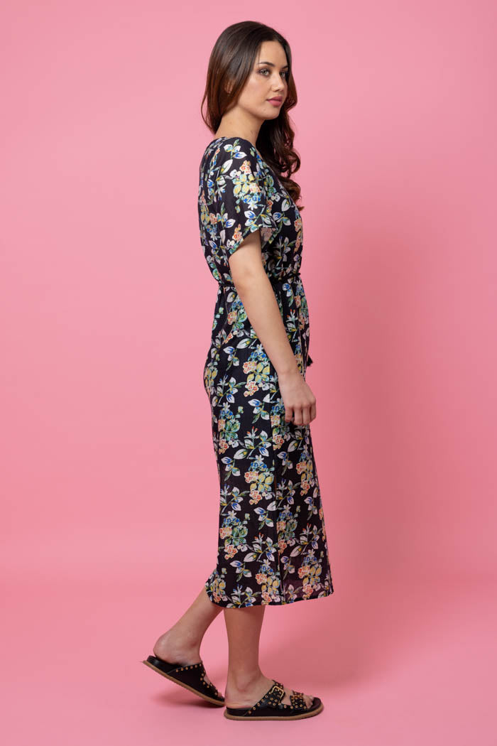 Nala Dress - Black Floral