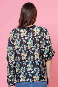 Lola Swing Top - Black Floral