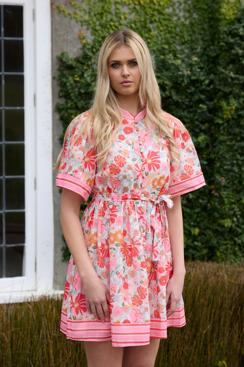 Pattie Dress - Pink Floral