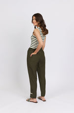 Checker Pant - Khaki/Ecru