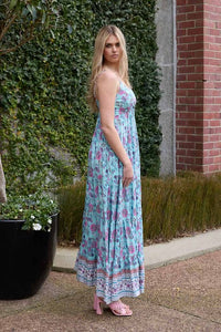 Coco Maxi Dress - Blue Boho