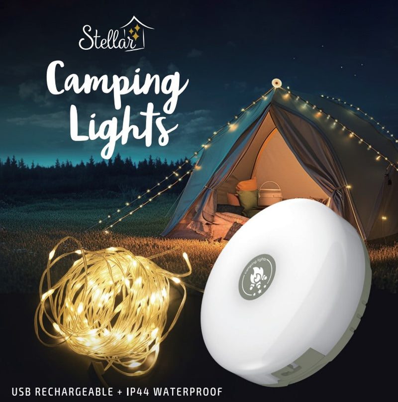 Camping Lights 10m Warm White