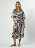 Carrie Dress - Navy Geo