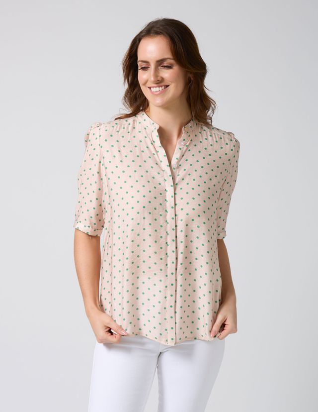 Cassie Blouse - Peppermint Pattie