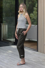 Checker Pant - Khaki/Ecru