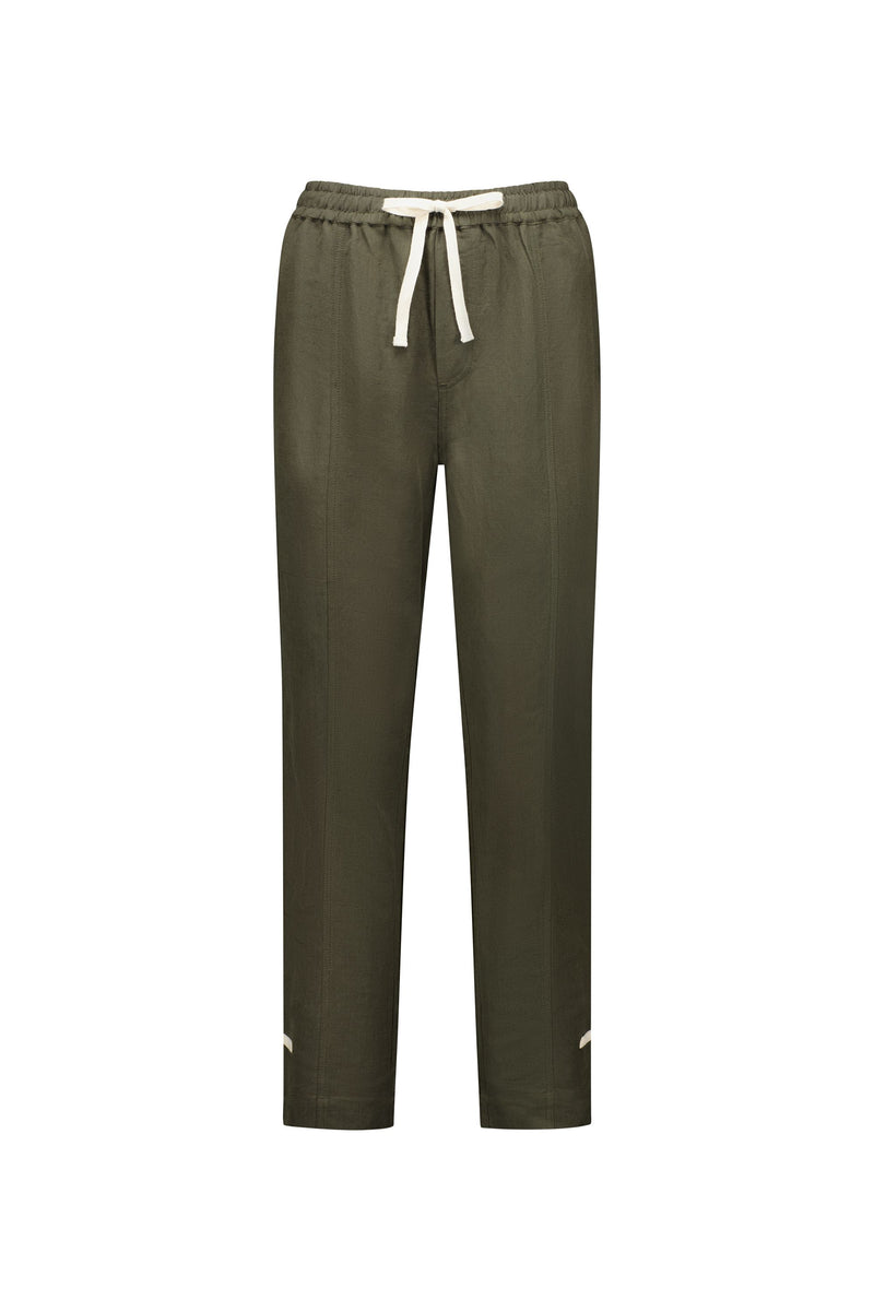 Checker Pant - Khaki/Ecru