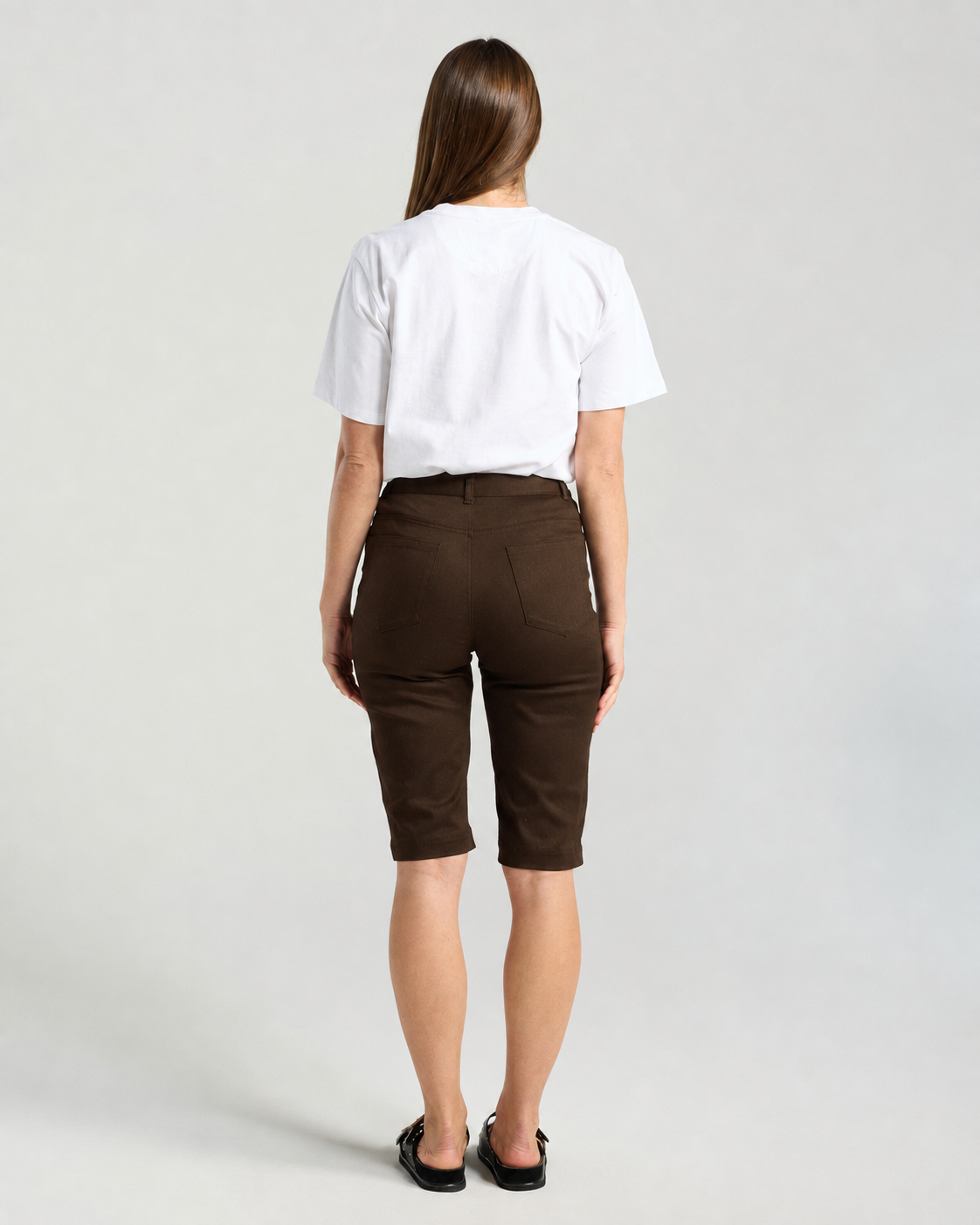 Romana Stretch Chino Short - Chocolate