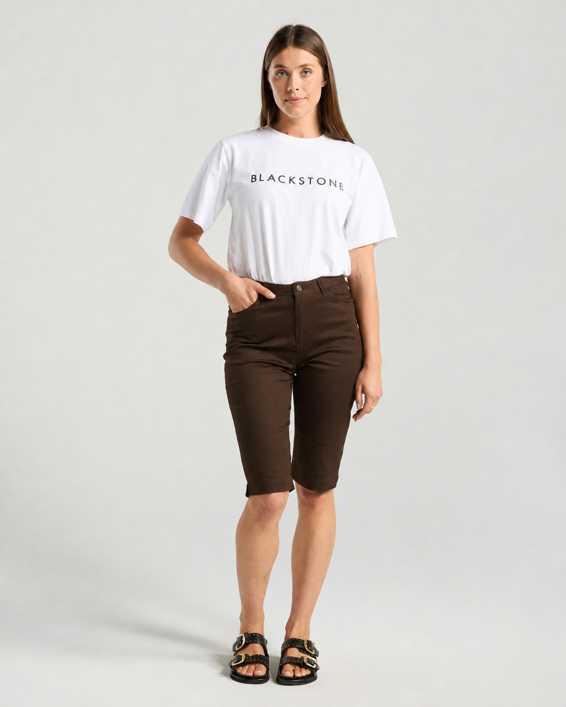 Romana Stretch Chino Short - Chocolate