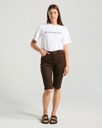 Romana Stretch Chino Short - Chocolate