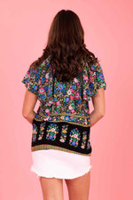 Clara Top - Black Boho