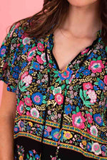 Clara Top - Black Boho