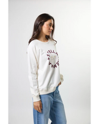 Classic Sweat - Cream/Burgandy