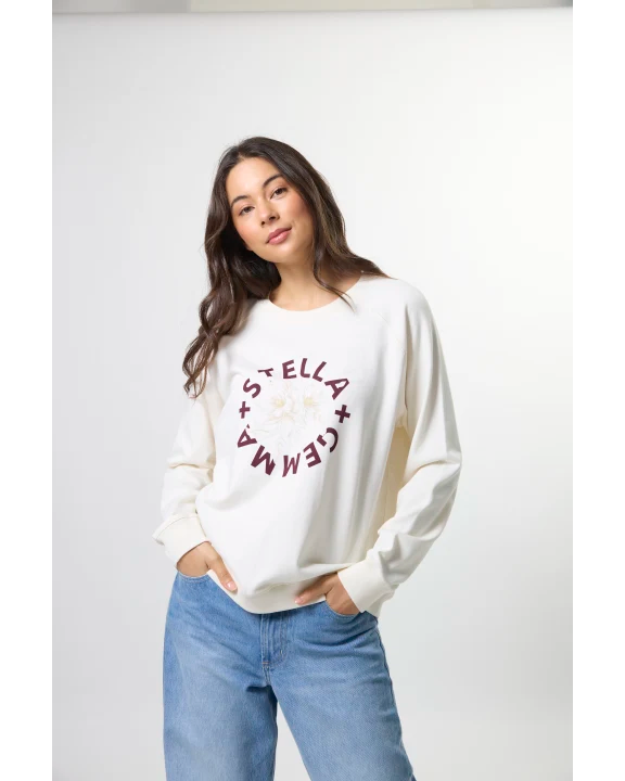 Classic Sweat - Cream/Burgandy