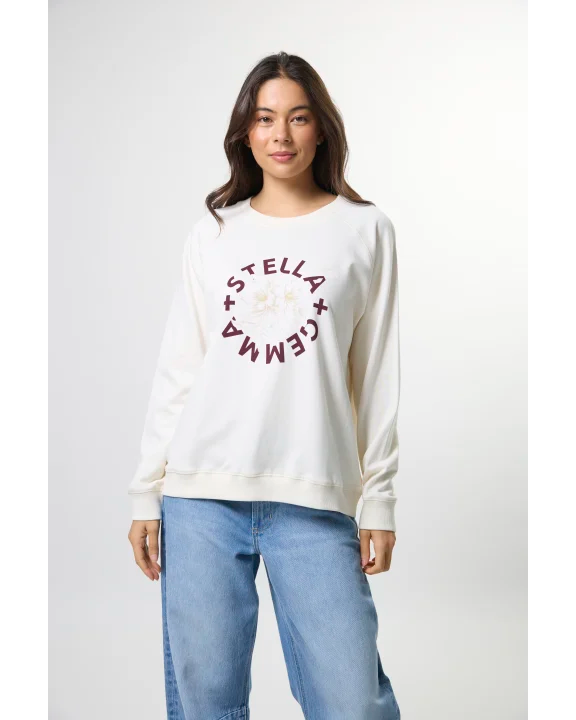 Classic Sweat - Cream/Burgandy