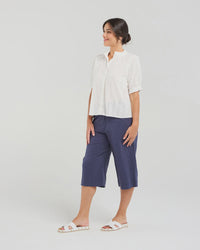 Clementine Broderie Blouse - White