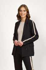 Clementine Blazer - Black/Oat