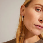Coby Recycled Crystal Earrings - Silver Plated