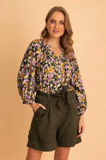 Coco Blouse - Floral Forest