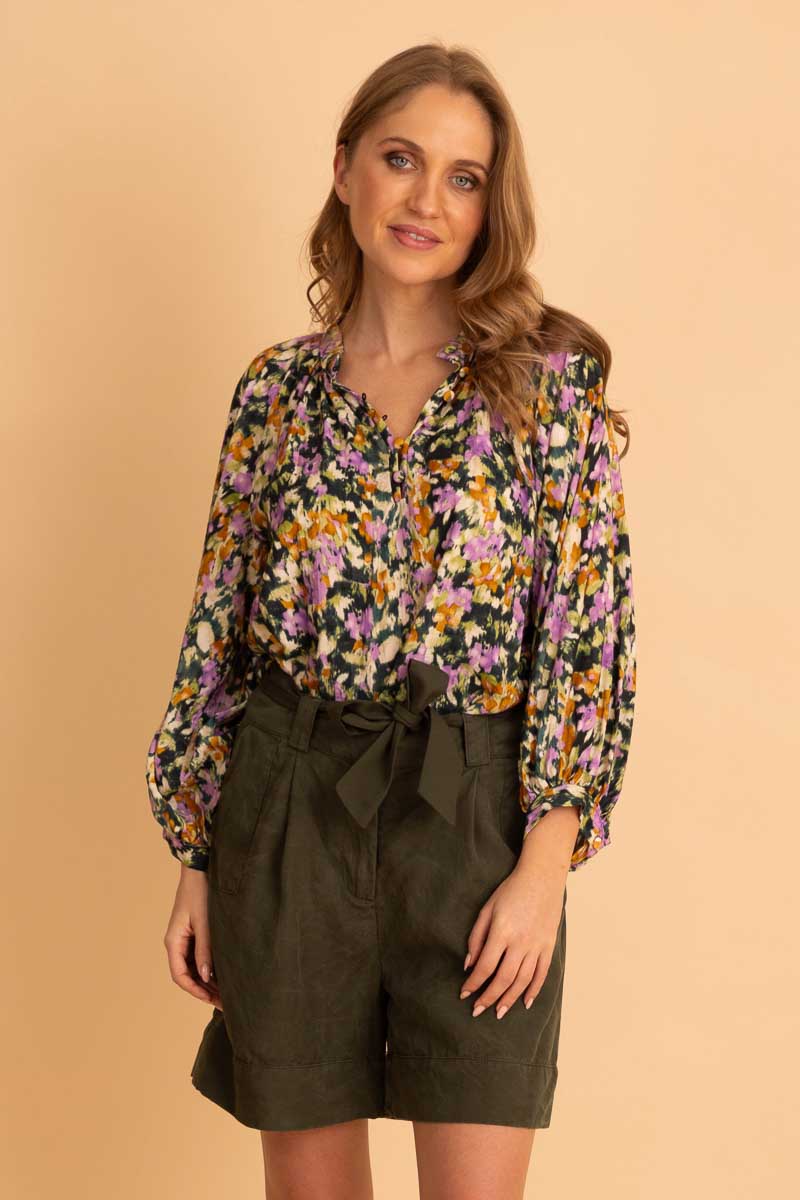 Coco Blouse - Floral Forest