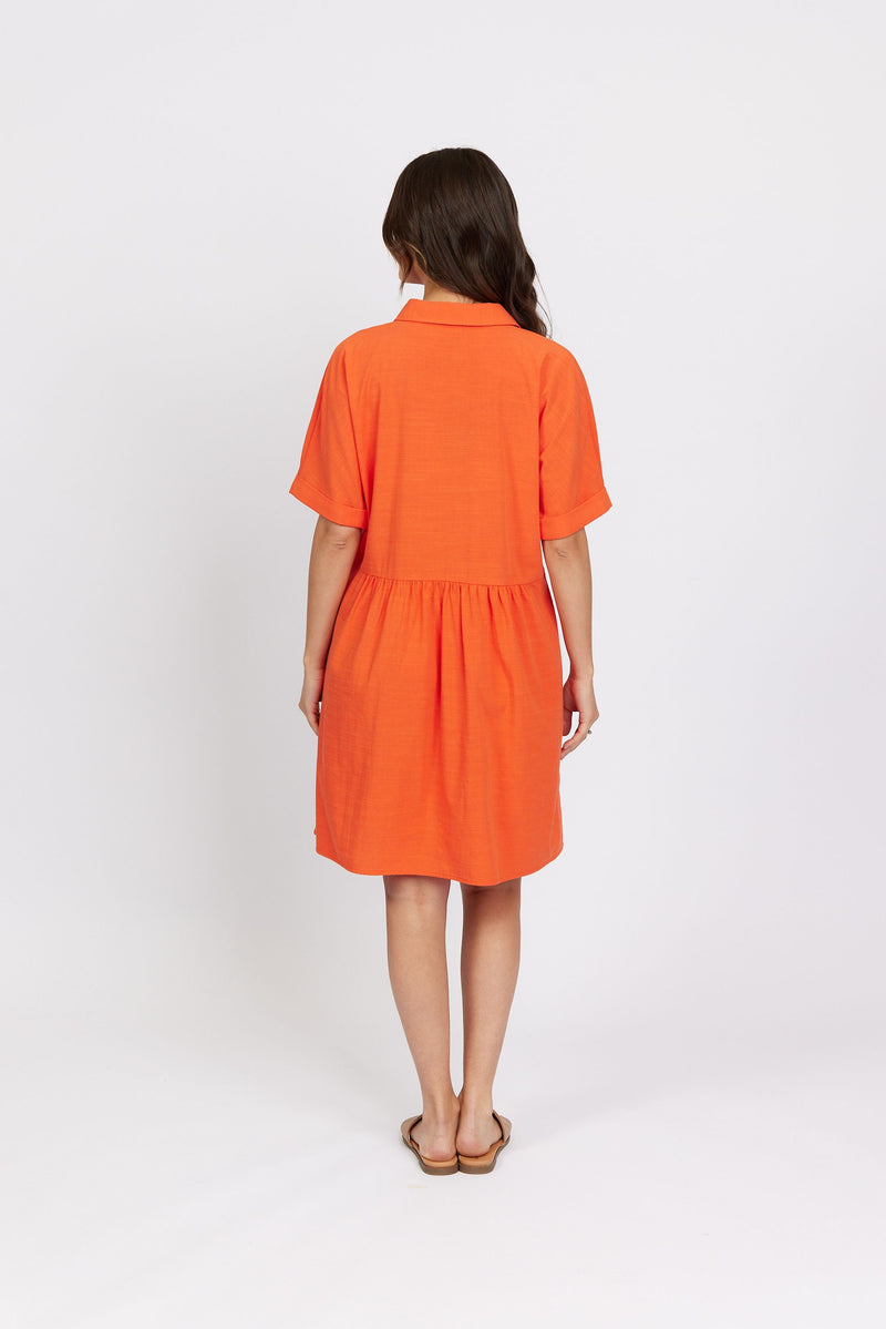 Cocoon Dress - Melon