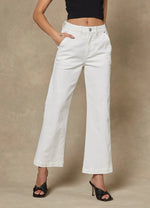 Cody Kick Flare Trouser -Ivory