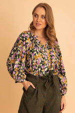 Coco Blouse - Floral Forest