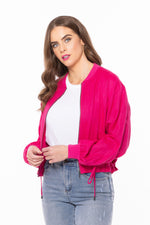 Keen Jacket - Fuchsia Linen