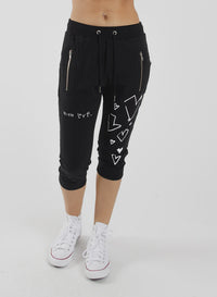 Cut Trackies- With Love Black / White