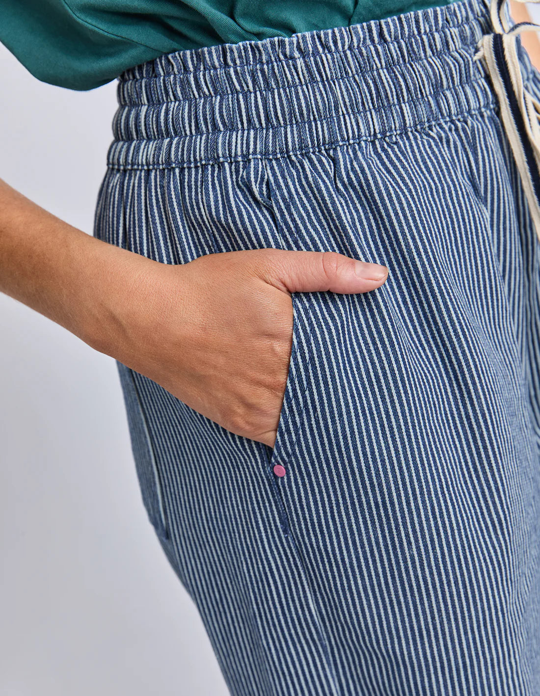 Julia Pinstripe Denim Pant