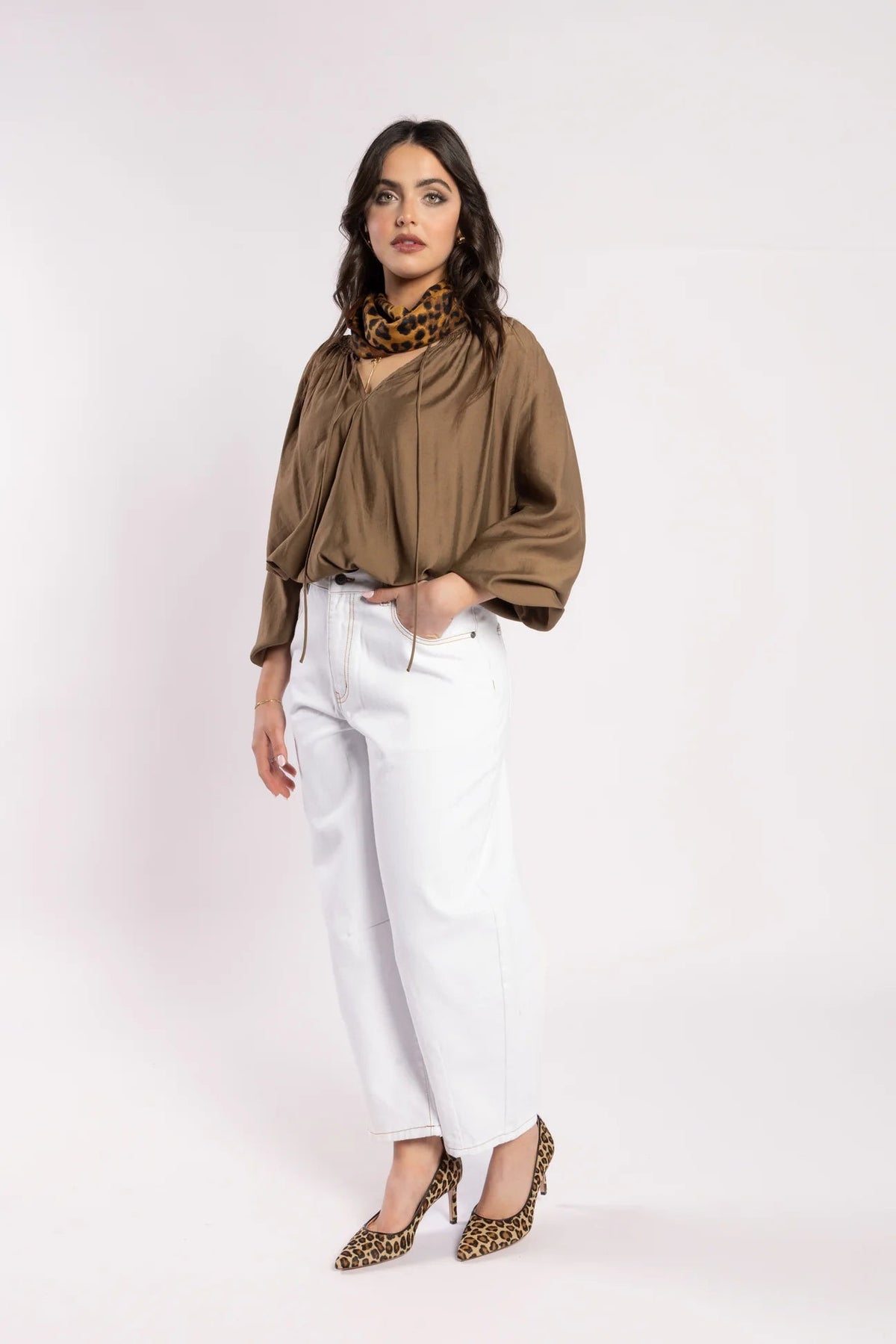 Ca Va Blouse - Coffee