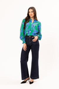 Movement Blouse/ Blue Bloom - Girl Next Door Fashion
