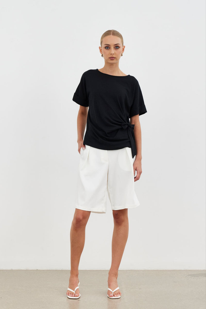 Zenith Tie Top - Black