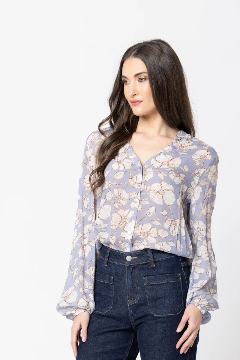 Full Of Life L/S Top / Sky Garden