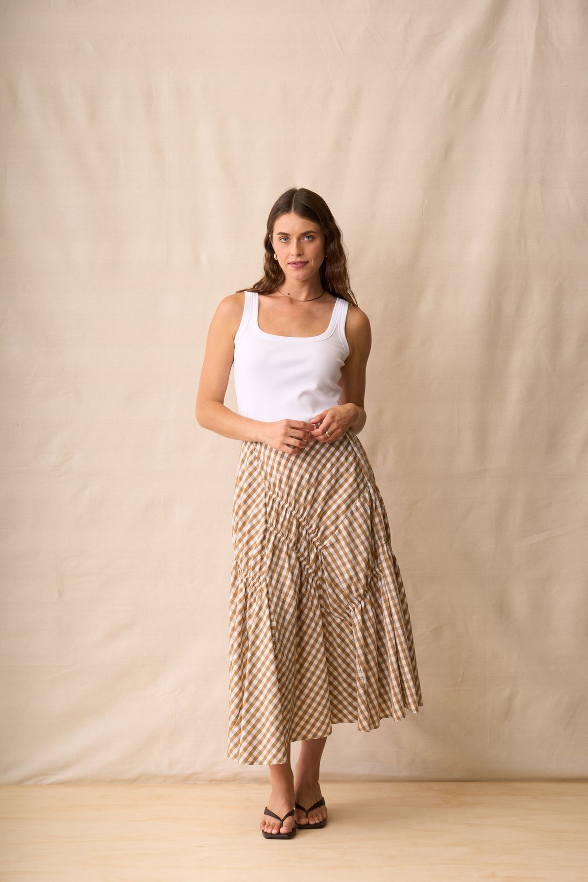 In Stitches Skirt /  Biscotti Check