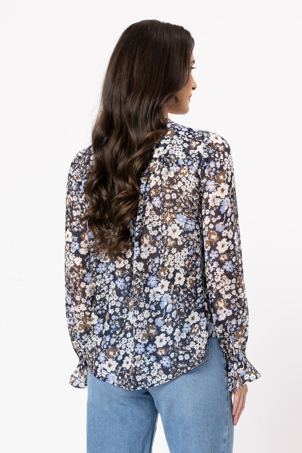 Bonita Long Sleeve Top / Woodland Blossom