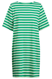 Limon Stripe TShirt Dress - Green