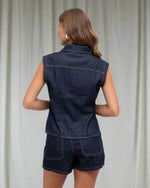 Denim Vest - Indigo