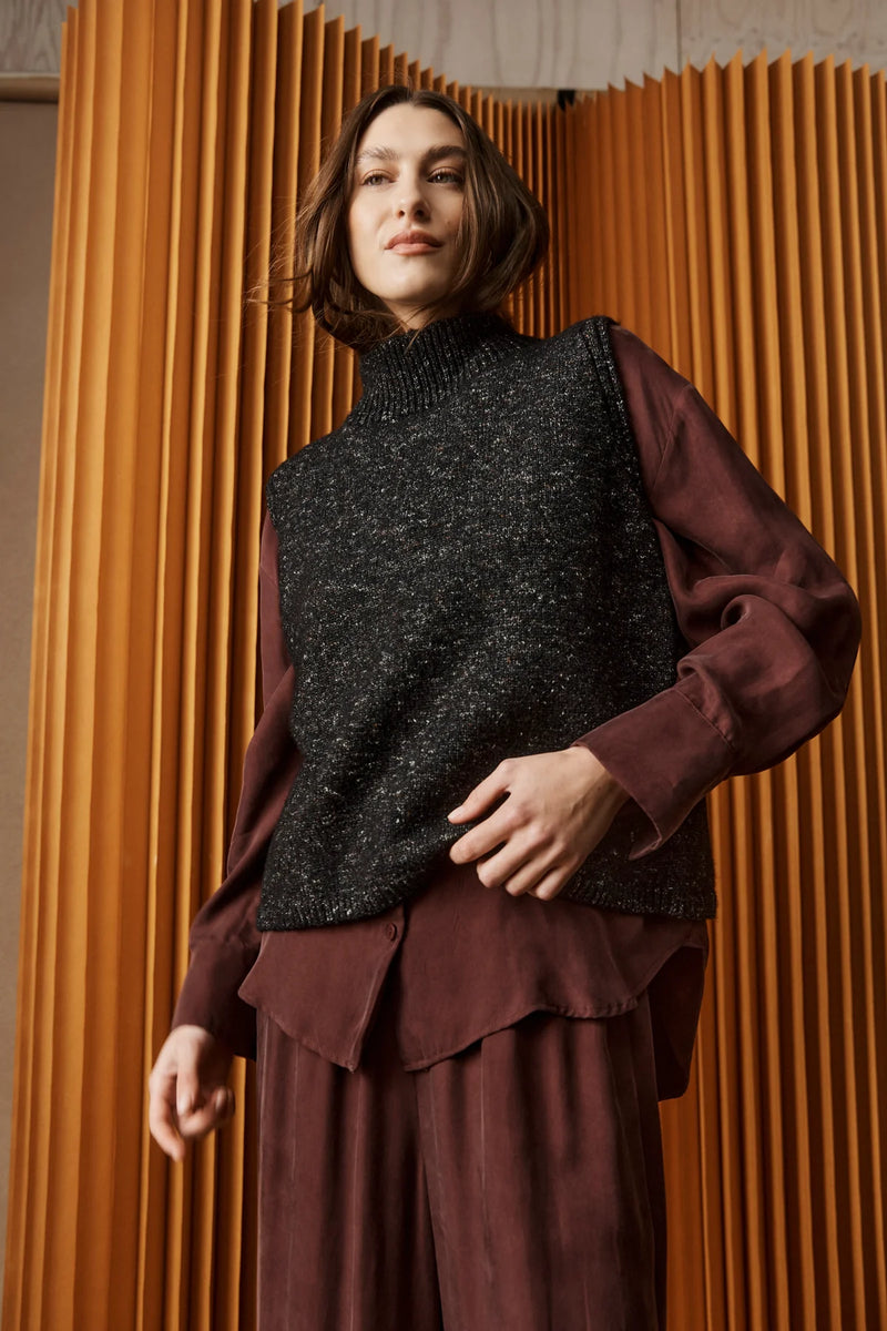 Zarda Knit Vest / Black