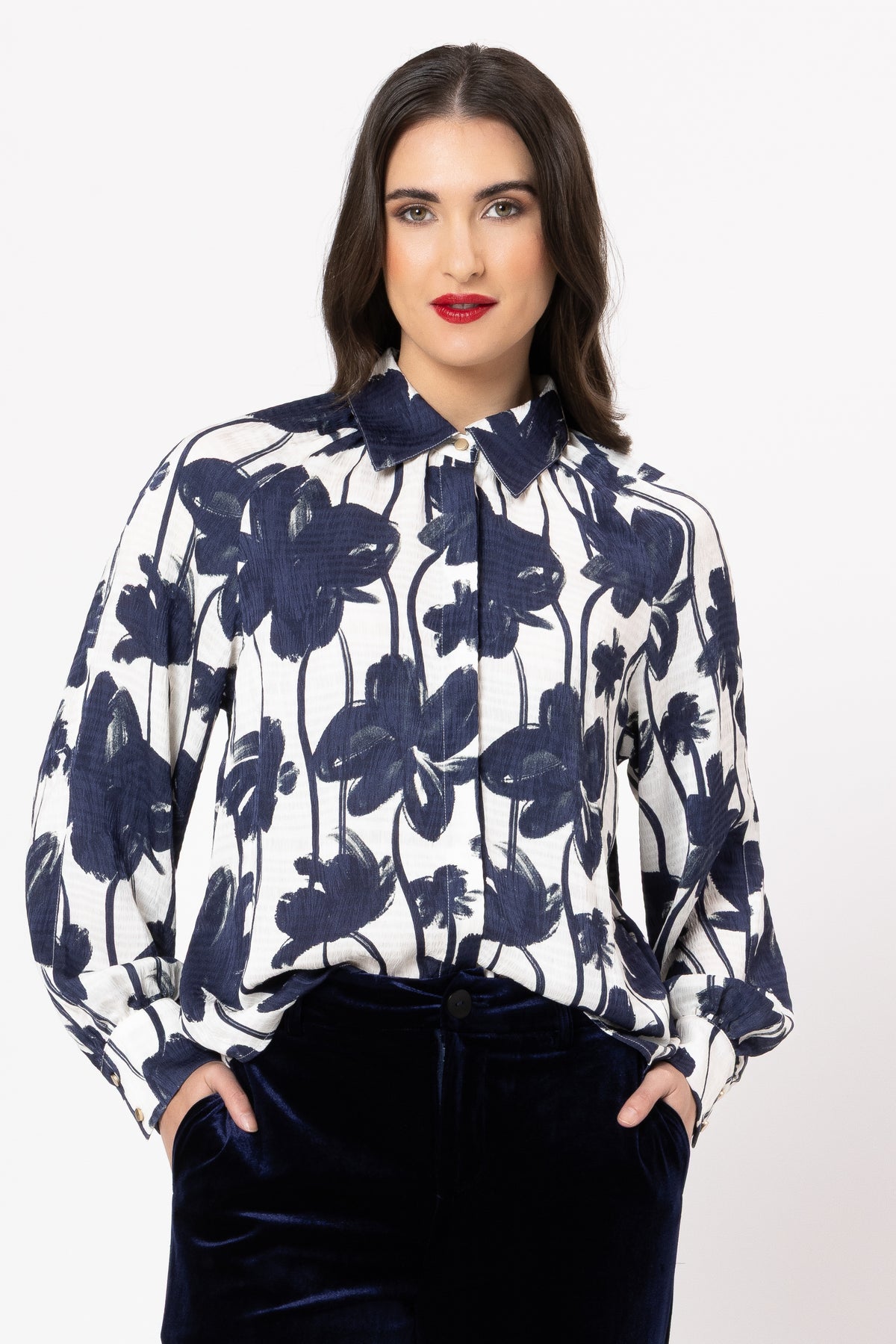 Lizzie Shirt / Navy Harmony