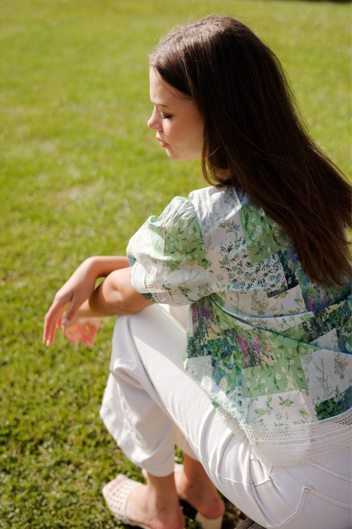 Paige Top / Botanical Patch