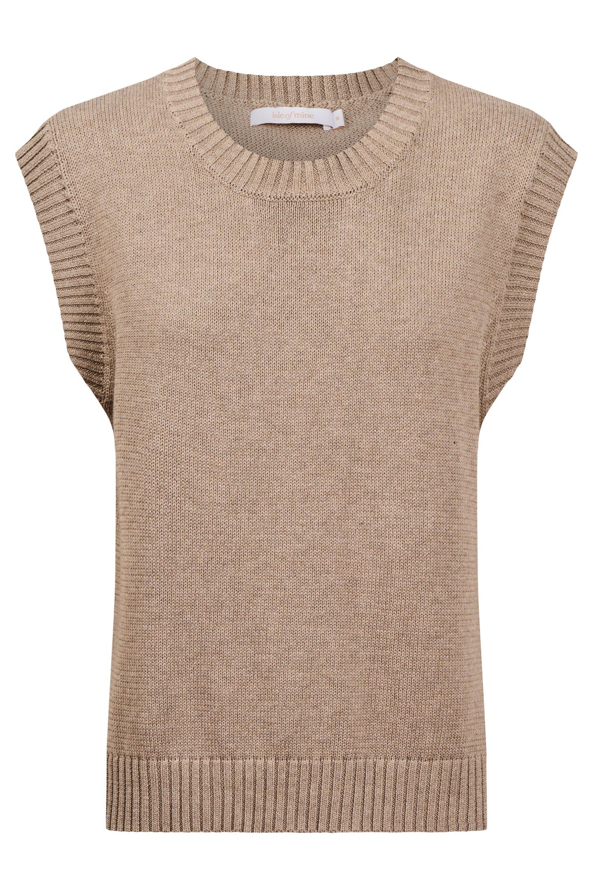 Darby Knit Vest - Stone