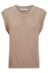 Darby Knit Vest - Stone